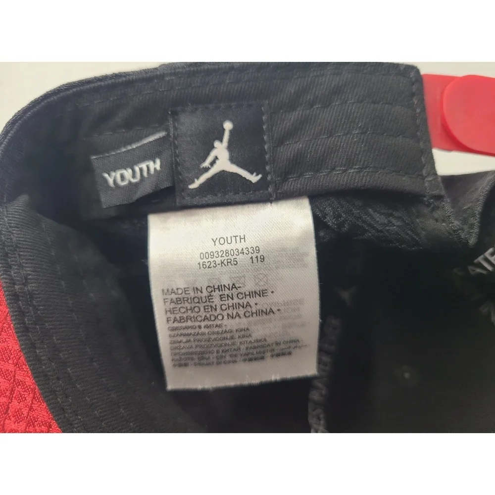 Youth Air Jordan Jumpman Cement‎ Elephant Print Snapback Hat Cap Boy Black Red